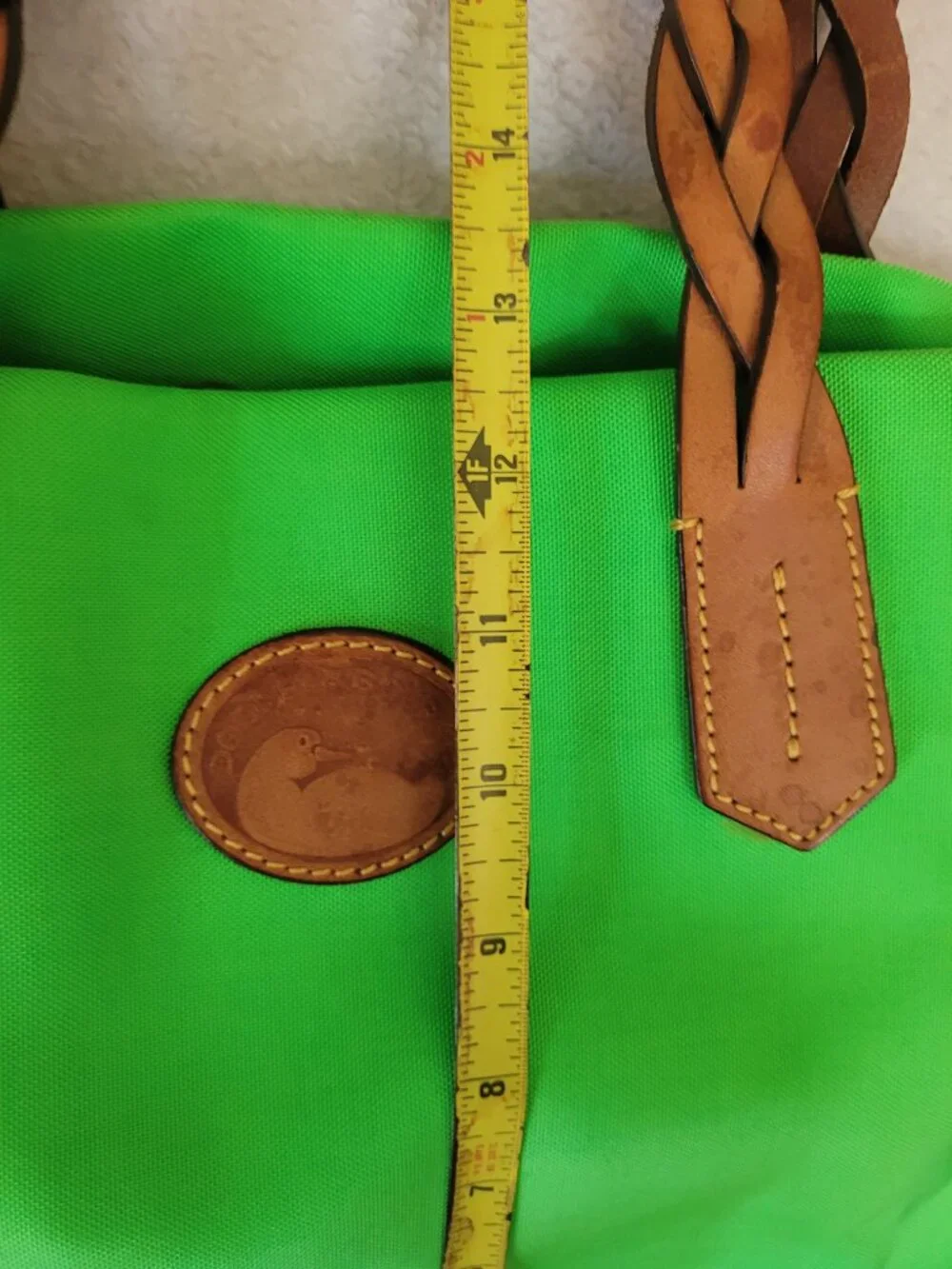 Dooney & Bourke Nylon Bailey Tote Apple Green